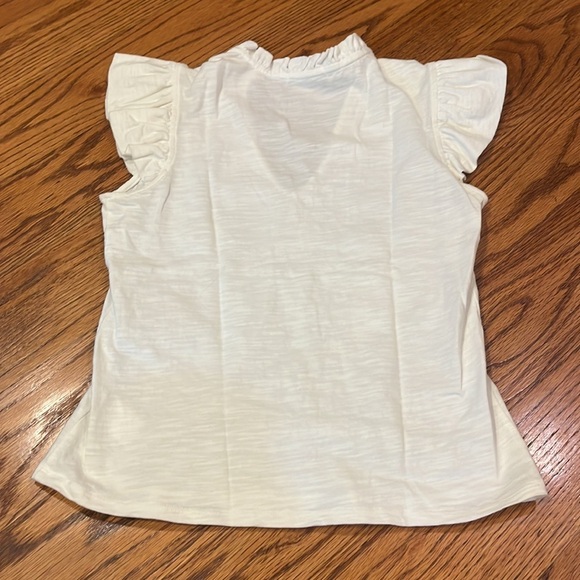 Robertson + Rodeo Woman’s White Ruffle Top Size XS - Picture 4 of 5